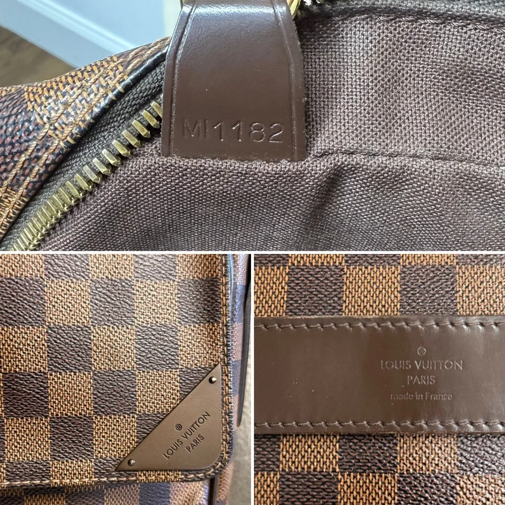 Authentic Louis Vuitton Ebene Shelton MM Damier unisex messanger bag brown - Picture 14 of 16